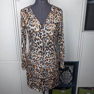 NEW Leopard Print Dress/Cardigan